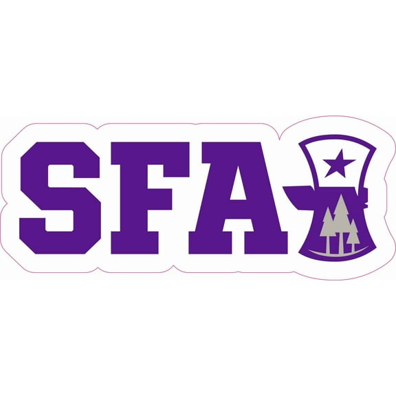 StickerTalk Officially Licensed SFA Sticker, 6 inches x 2.5 inches