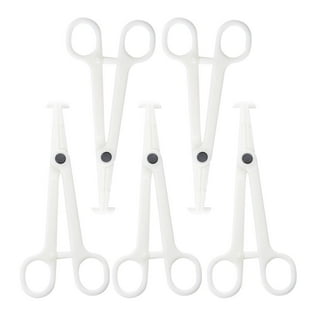 41 Pieces Body Piercing Tool Kit Include Septum Forceps Clamp Pliers 20 Pcs  316L Stainless Steel Piercing Needles and 20 Pcs Nose Ring Hoop Jewelry