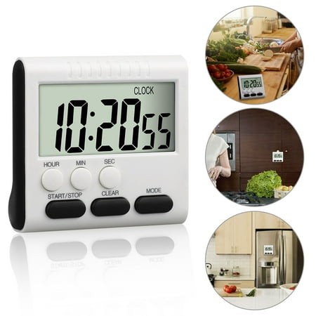 EEEKit Digital Cooking Timer, Large LCD Screen Kitchen Timer with Loud Beep, ON/OFF Switch, Strong Magnet Back, Count-Up & Count Down for Cooking Baking Sports Studying (Best Baking Cooking Games)