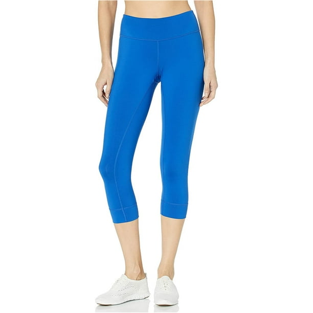 ASICS Womens Team 3/4 Capri Tight Compression Athletic Pants, Blue, XX-Large