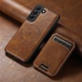 thumbnail image 4 of Mantto for Samsung Galaxy S22 Detachable 2-in-1 Case with Card Pocket,Compatible with Magsafe Wireless Charging,Shockproof Premium PU Leather Credit Card Slots Kickstand Phone Case,Brown, 4 of 10
