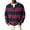 Red_#12, variant on Nokdvo Long Sleeve Waffle Shirts for Men Sherpa Striped Quarter Button Up Henley Casual Pullover Tops Fall Winter Quilted Knit Solid Color Loose Sweaters,Yellow 3XL