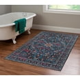 thumbnail image 2 of Linon Emerald Grenier Woven Microfiber Polyester 3'3" x 5' Rug in Navy, 2 of 8