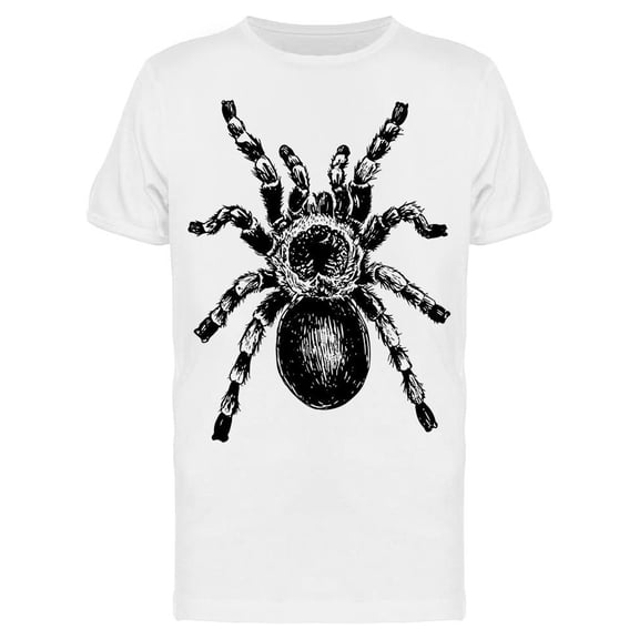 Black Tarantula Engraved Design T-Shirt Men -Image by Shutterstock, Male 3X-Large