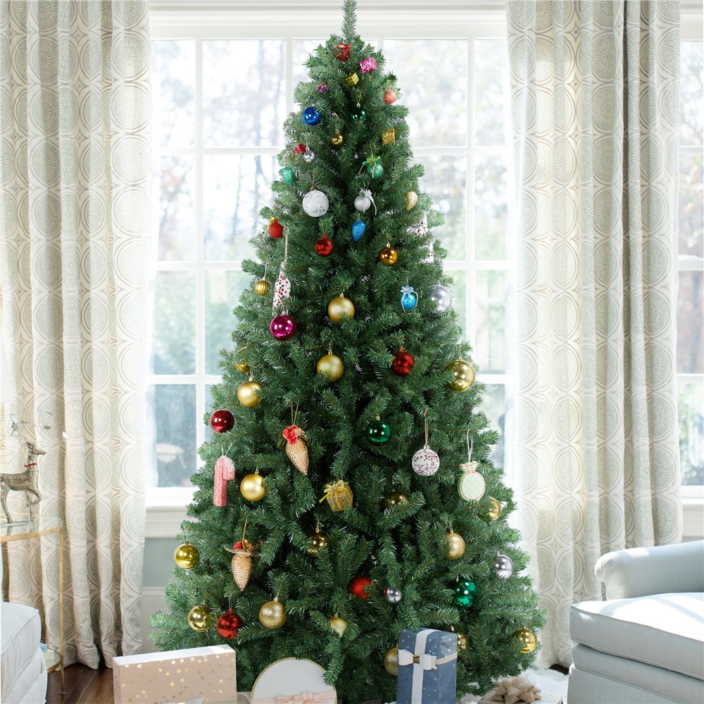 Renwick Green Decorated Spruce Christmas Tree, 89.76"
