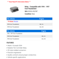 thumbnail image 2 of Relay - Compatible with 1994 - 1997 Ford Thunderbird 1995 1996, 2 of 2