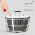 thumbnail image 3 of Salad Dehydrator Large Vegetable Dehydrator Manual Salad Spinner Fruit Washing Basket and Draining Tool Kitchen Gadgets,1 x Salad dehydrator,As Shown, 3 of 4