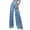 a-Blue38297, variant on Women's Casual Pants Sequin Decorated Wide Leg Pants Solid Color Shiny Fabric Fashion Trousers For Party Performance Casual Activities Versatile Trousers