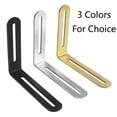 thumbnail image 3 of BE-TOOL 5PCS L-Shaped Right Angle Metal Bracket Plate Stainless Steels Fixing & Mounting Plate Longer Mounting Holes Design, 3 of 8