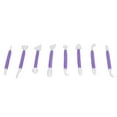 thumbnail image 2 of 8Pcs DIY Fondant Tool Cake Pastry Carving Cutter Chocolate Decorating Mold Set for BakeryPurple, 2 of 9