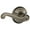 Black, variant on Schlage F10FLA620 Flair Passage Lever, Antique Pewter