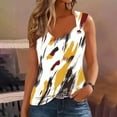 thumbnail image 2 of Women Summer Tank Tops Floral Print T-Shirt Sleeveless Scoop Neck Blouses O Ring Shoulder Tanks Loose Fitting Camisole Funny Graphic Tee Vests Clothes, 2 of 4