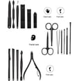 thumbnail image 2 of Juego de manicura, juego de cuidado de uñas de acero inoxidable, cortauñas encarnadas profesional, herramienta de aseo, kit de pedicura y cortaúñas para dedos de los pies, tijeras para uñas grues, 2 of 5