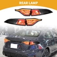 thumbnail image 2 of Unique Bargains OLED Tail Lights Assembly Car Sequential Turn Signals for Toyota Corolla 20-23 Black 1pair, 2 of 7