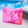thumbnail image 4 of Paquete 20 piezas Bolsa de PVC transparente con fuelle rojo 47 x 34.5 x 9, 4 of 5