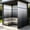 Black#3801, variant on Outdoor Waterproof Privacy Curtain Panel 200x120cm, Thick Nylon Fabric with Rust-Resistant Metal Rings, Sun and Rain Protection for Porch, Patio, Pergola