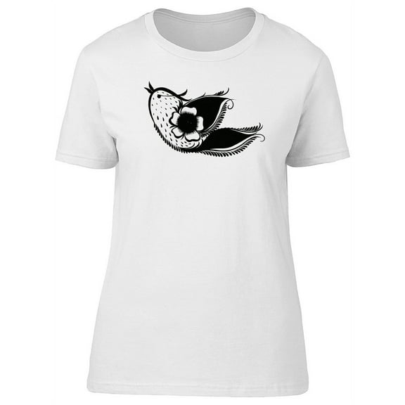 B&W Tiny Bird Ethnic Body T-Shirt Women -Image by Shutterstock, Female XX-Large