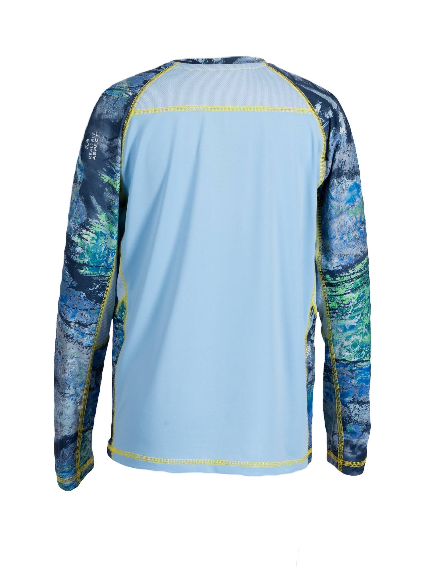 Realtree Kid's Long Sleeve Fishing Tee, Youth Performance Shirt in RT  Aspect Windsurf, Sizes XS-XL 