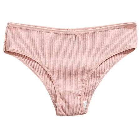 Bigersell Lace Panties for Women Clearance Seamless High Waisted Underwear G-Strings Panty Style P-42 Nylon Brief Panties Cotton Thong Briefs Mid Waist Women s Bikini Panties Pink L