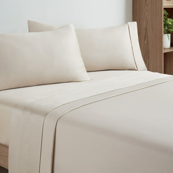 Aston & Arden Eucalyptus Tencel 400 Thread Count Sheet Set Beige - California King