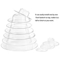 thumbnail image 3 of Soporte redondo de 10 niveles para torre de macarón de plástico, soporte de exhibición de macarón transparente, soporte para tartas y postres para boda, cumpleaños, baby shower decoración de fiesta, 3 of 7