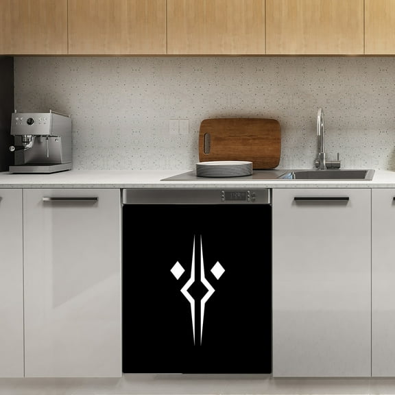 Fulcrum black background Dishwasher Magnet Cover Decorative Sticker for Home Cabinet Kitchen 23" x26"