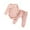 Pink, variant on VERUGU Toddler Fall Outfits Newborn Baby Boys Girls Long Sleeve Button Romper Pants Fall Winter Outfit