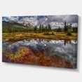 thumbnail image 2 of Clear Lake Mirroring Cloudy Skies - Extra Large Landscape Canvas Art Print, 2 of 4