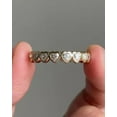 thumbnail image 4 of 3Ct Heart Cut Lab Created Diamond Heart Eternity Band Ring 14K Yellow Gold Plated For Her, 4 of 4