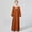Brown, variant on Xiaowennn Kids Girls Adorable Abaya Dresses Long Sleeve Slim Fit Casual Prayer Robe Dress Girls Walk Thru Dress