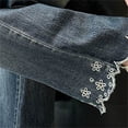 thumbnail image 7 of Amidoa Girls Wide Leg Jeans- Baggy Elastic Waist Cute Casual Denim Pants Blue Size 12, 7 of 7