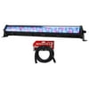 American DJ MEGA GO BAR 50 RGBA Rechargeable Battery Powered Wash Light+Cable