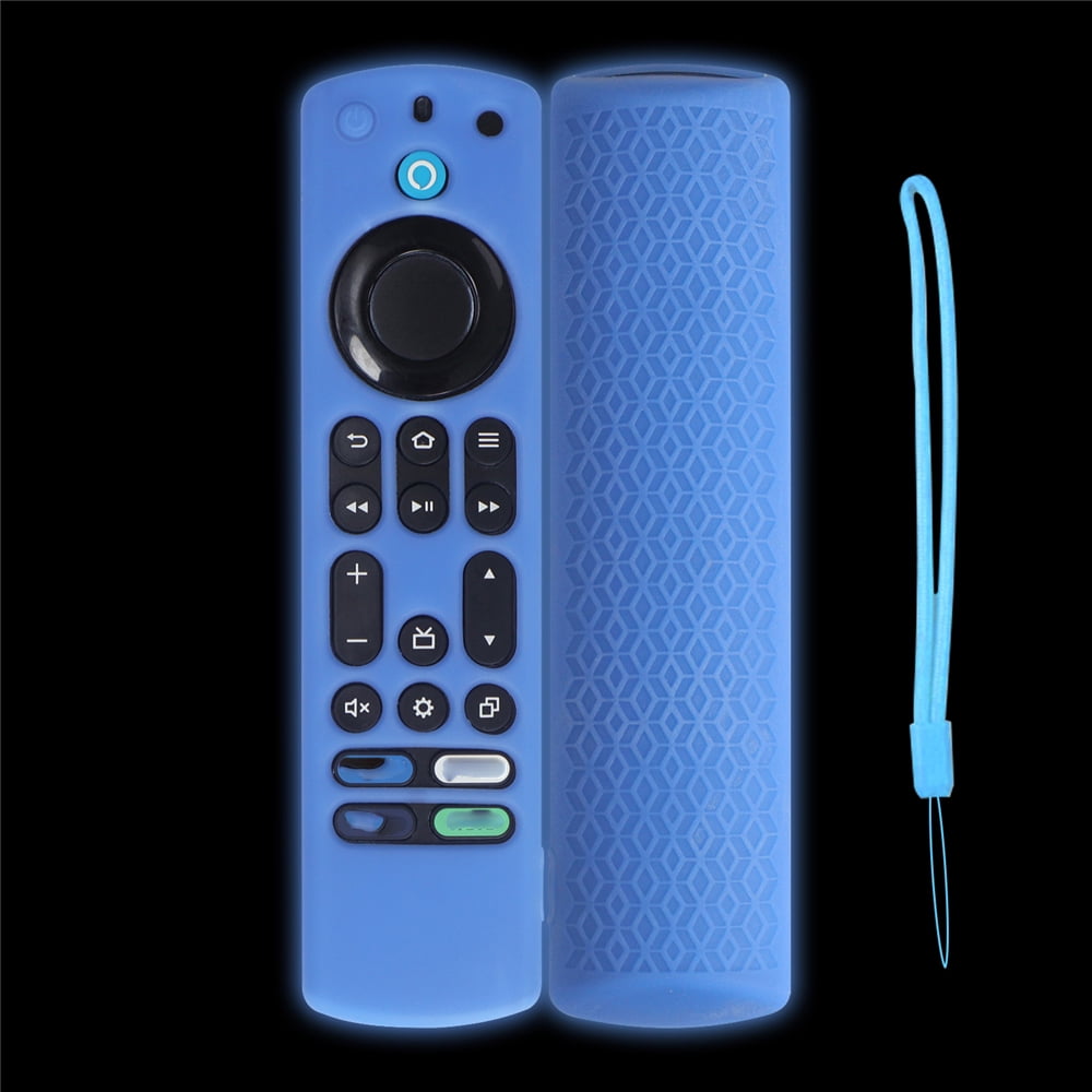 For Fire TV 4K stick max Silicone Remote Case, Remote Cover Replacement with Lanyard, Protective Case Skin Sleeve