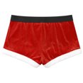 thumbnail image 4 of ZDHOOR Mens Xmas Costume Ball Santa Claus Boxer Briefs Velvet Elk Boxers Shorts Underwear Red-B L, 4 of 7