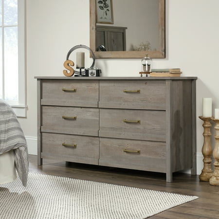 Sauder Cannery Bridge 6 Drawer Dresser Mystic Oak Finish