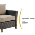 thumbnail image 5 of Grand Patio Outdoor Furniture, Patio Wicker Sectional Sofa Modular Furniture Set, Left Arm Sofa, Beige, 5 of 6