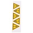 thumbnail image 3 of KAKOWELY 5 Pcs Autocollant de Signalisation d'Exclamation de Danger Autocollant de Signalisation Auto-Adhésif pour Zone Dangereuse, 0.98x"X0.98 Pouces(LxW), 3 of 5