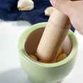 thumbnail image 3 of Mortar and Pestle Set Home Ceramic Garlic Pounding Bowl Kitchen Tools, 3 of 6