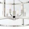 thumbnail image 3 of Crystorama Libby Langdon for  Devon 6 Light Polished Nickel Lantern - 24'' W x 15.12'' H, 3 of 8