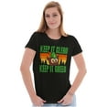thumbnail image 3 of Woodsy Owl Keep it Clean and Green Women's T Shirt Ladies Tee Brisco Brands S, 3 of 4