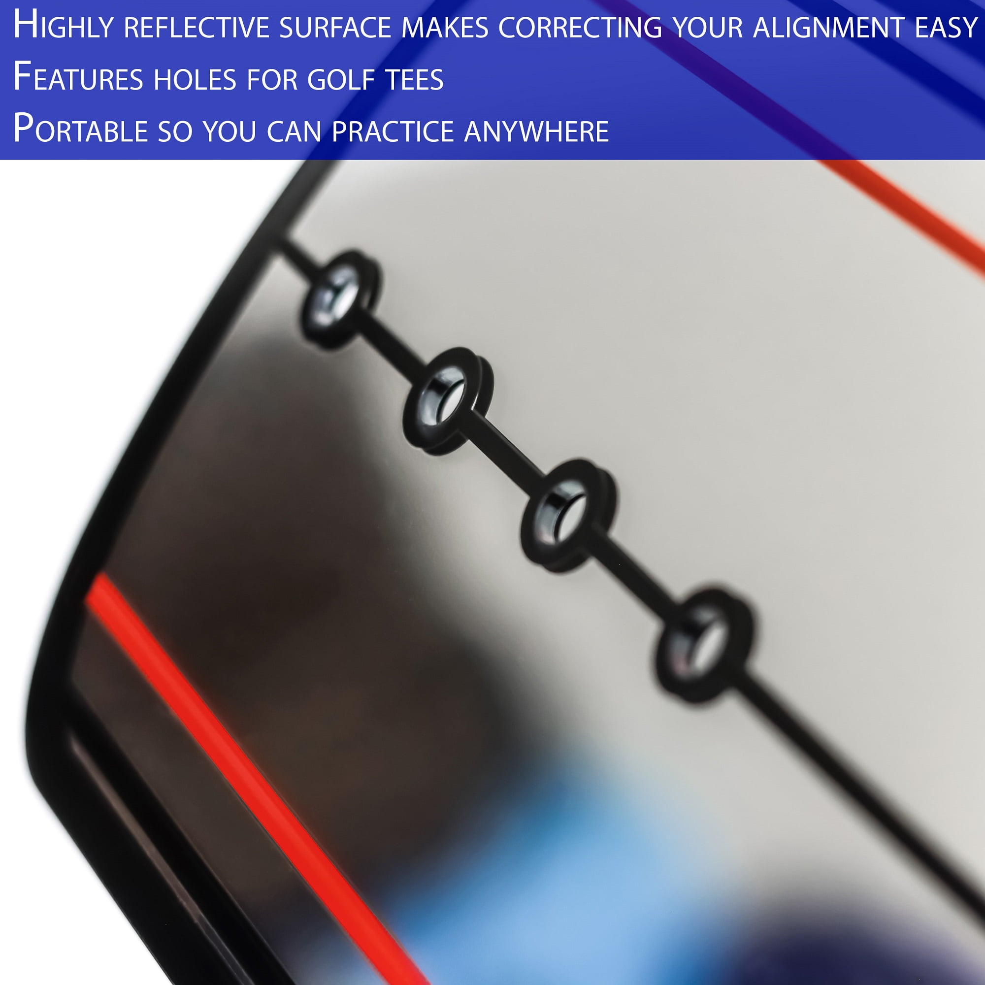 Golf Training Aid Golf Practice Putting Mirror Putting Aid Mirror
