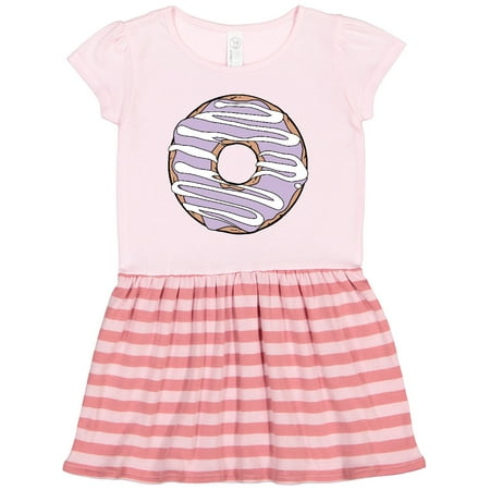 

Inktastic Purple Donut Doughnut Icing Frosting Glaze Gift Toddler Girl Dress