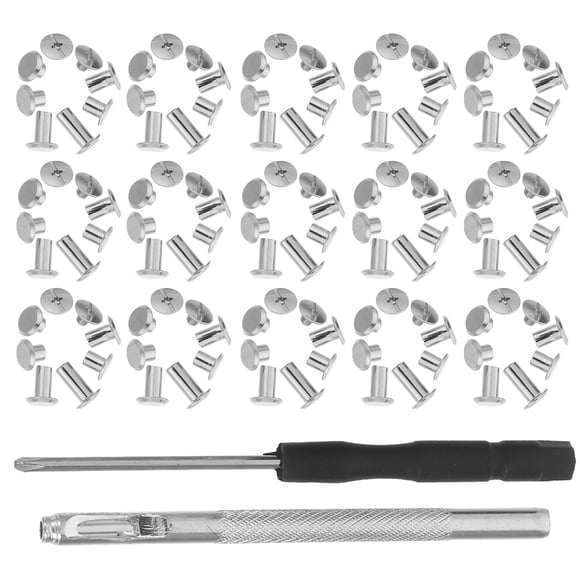 IDEANATEGRATE 110Ud Remaches De Metal Surtidos Para Artesanía En Cuero Y De Prendas