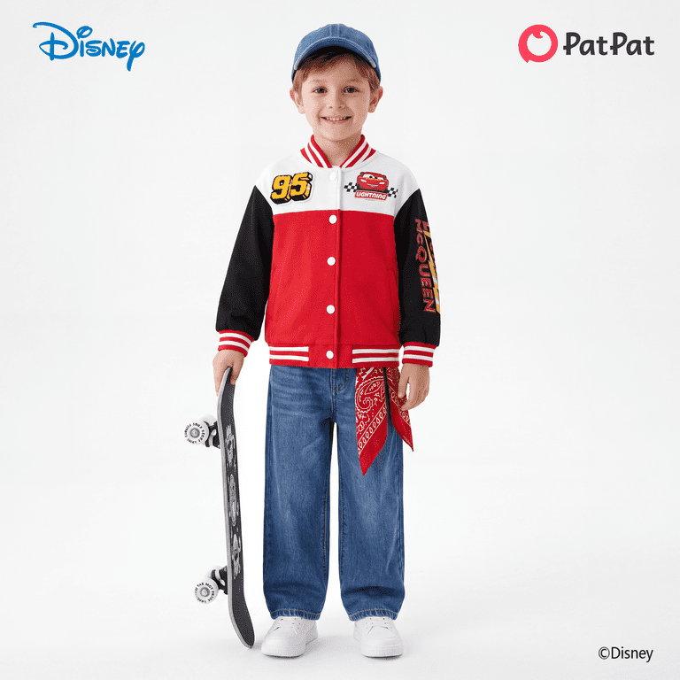 Disney Cars Boys Lightning McQueen Bomber Jacket photo 4