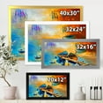 thumbnail image 4 of Boat At The Lake During Evening Glow V 20 in x 12 in Framed Painting Canvas Art Print, by Designart, 4 of 4