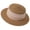 Khaki, variant on Tdxkok Women Minimalist Flat Top Vintage Fascinator Light Sun Hat Decorative Headwear for Summer Beach Vacation Outdoor Leisure Occasion