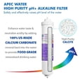 thumbnail image 5 of APEC PHPLUSKIT-14 US MADE 10" Alkaline High Purity pH+ Calcium Carbonate Inline Filter Kit with 1/4" Quick Connect, 5 of 5