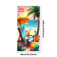 thumbnail image 2 of Colorful Summer Beach Vacation Banner Decorative Design Palm Tree Ocean View Lounge Chair for Summer Party Beach Party Holiday Decoration, 2 of 3