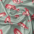 thumbnail image 7 of Ambesonne Floral Valance & Curtain, Abstract Flowers Striped, 55"x45", Dark Coral Pale Teal, 7 of 7