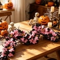 thumbnail image 4 of XGFHYJEH Halloween Decorations, Halloween Decorations Indoor, Artificial Rattan Home Window Decoration Layout Simulation Maple Leaf Rattan, 4 of 7